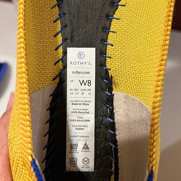 Rothy’s Marigold The Point Flats Retired Color Size 8 - Picture 11 of 14